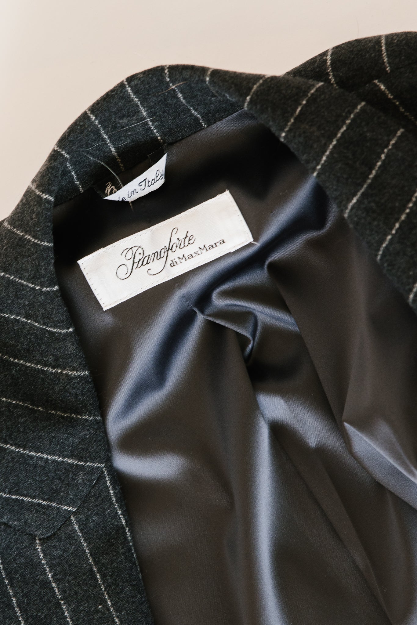 Pianoforte Di MaxMara Wool Pinstripe Jacket