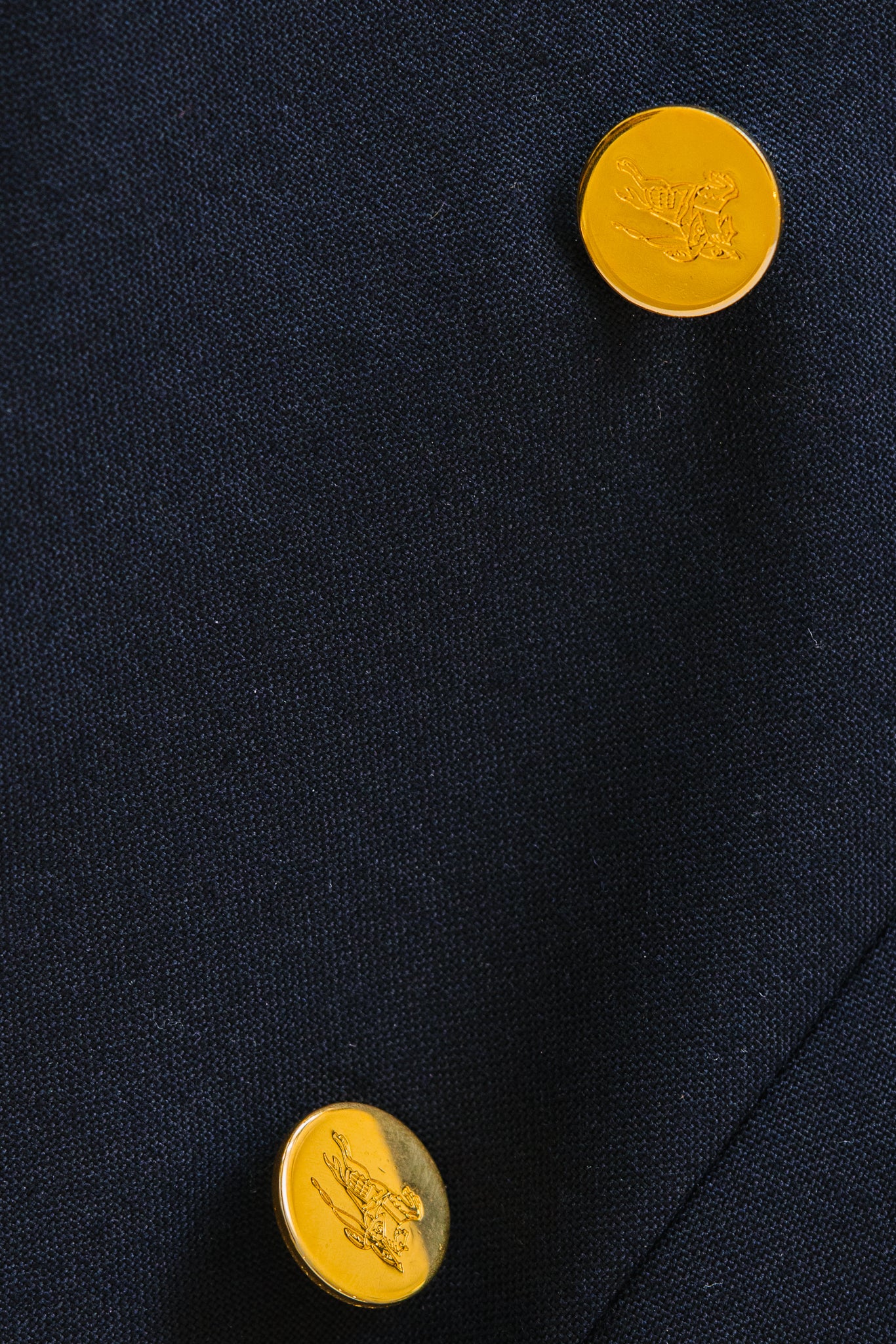 1980s Burberry Navy Blazer