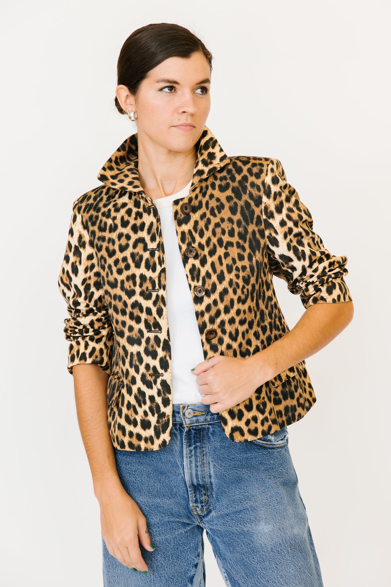 Cheap and Chic Moschino Leopard Blazer