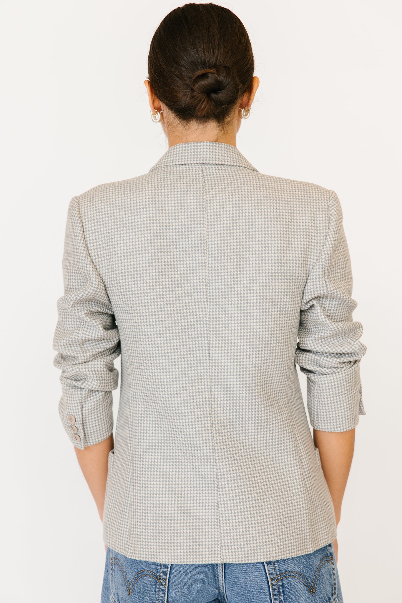 Ferragamo Grey Houndstooth Jacket