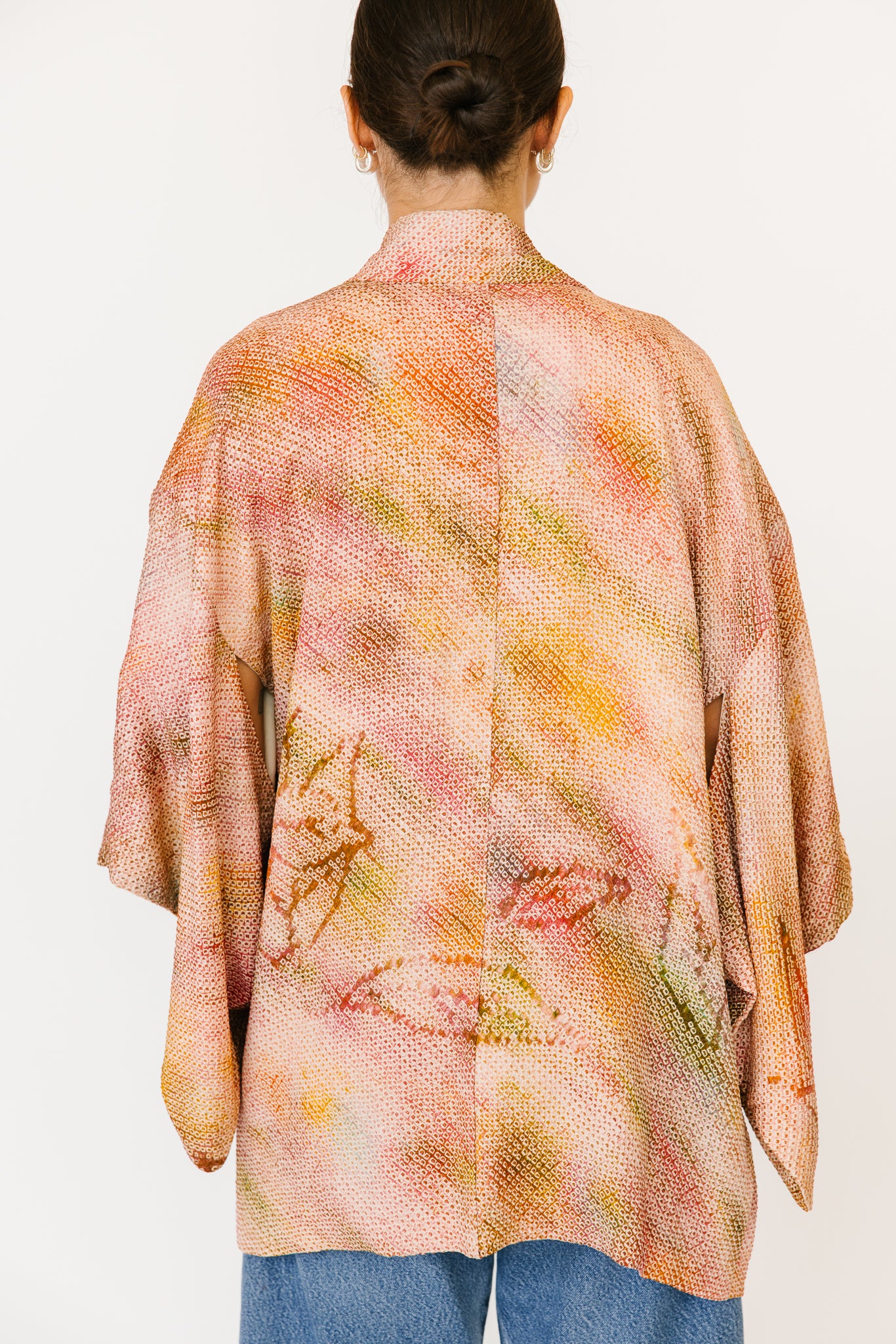 Multicolor Silk Kimono