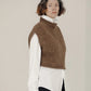 Bare Knitwear Iris Vest - Saddle