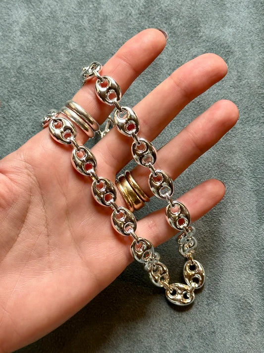 Studio Verus Silver Chunky Anchor Chain