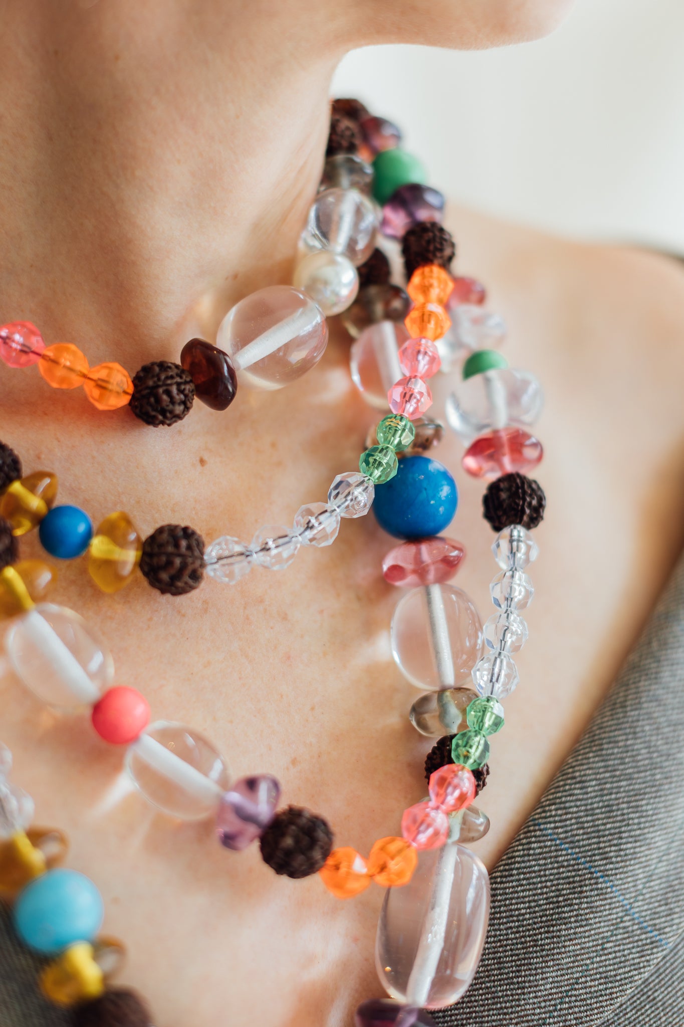 Mixed bead necklace - Girls | MANGO OUTLET USA