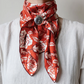 Last Chance Textiles Silk Twill Scarf- Rosey in Red Hot