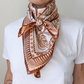 Last Chance Textiles Silk Twill Scarf - Ramble in Sandstone