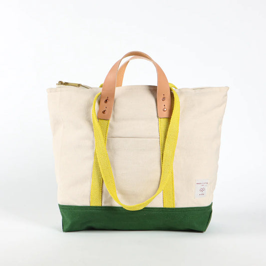 Immodest Cotton Small Zipper Tote - Earth