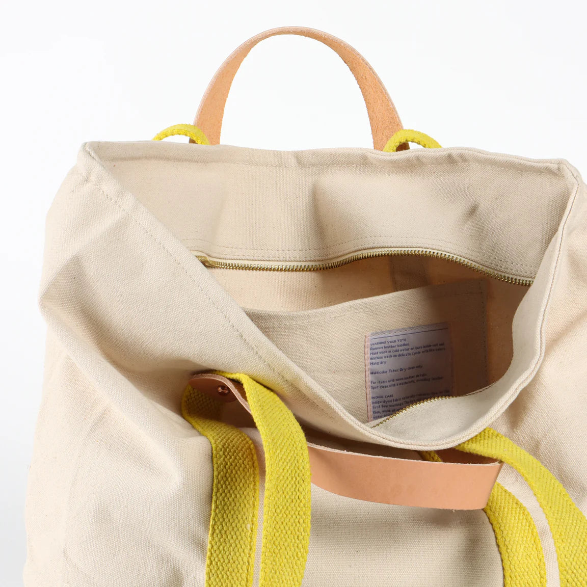 Immodest Cotton Small Zipper Tote - Earth