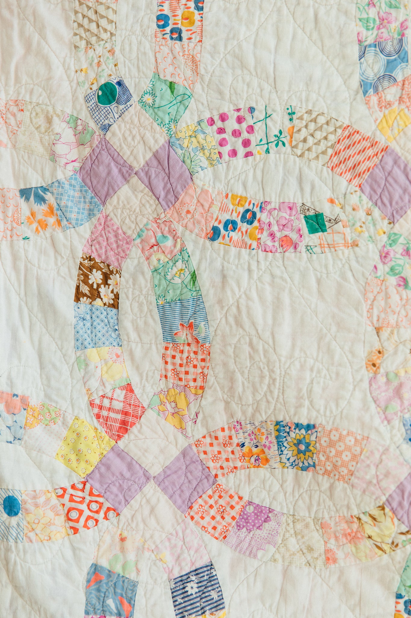 1940s Applique Embroidered Butterfly Quilt –